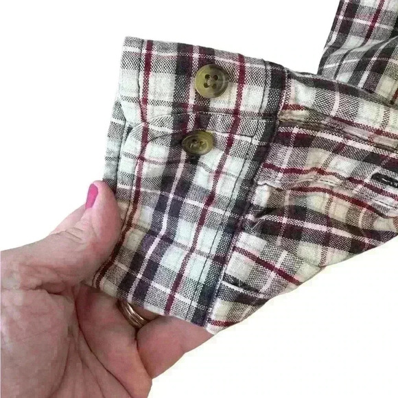 Men's Eddie Bauer Long Sleeve 100% Cotton Size Large L Tall Ultra Long Flannel - Picture 2 of 10